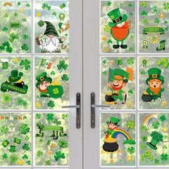 305 PCS St Patricks Day Window Clings, 9 Sheets St Patrick’s Day Window Stick…