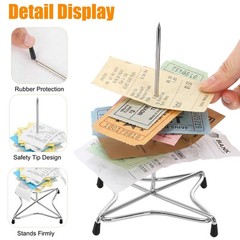 ELFULLY 10 Pcs Check Spindle, Paper Receipt Holder Spike for Silver