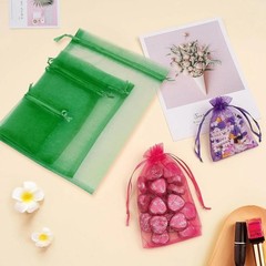 50 PCS Organza Gift Bags Bulk 3×4 Inch Mixed Colors – Jewelry, Wedding
