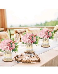 homenergy 6 set mason jar table centerpiece – wedding New