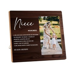 Niece Gifts Picture Frame, Aunt and Niece Gift Photo Frame, Uncle and Niece P…