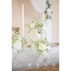 Handmade Foam Flower Arrangement DIY Wedding Decor Centerpieces Bouquet Kit New