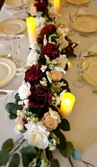 Wedding Centerpieces Flowers $350. Burgandy / Peach / Cream. Make an offer.