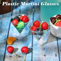 Set of 24 Disposable Clear 2 oz Martini Glasses – Disposable for Cocktails