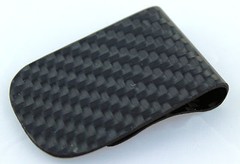 Genuine 100% Carbon Fiber RFID Blocking Money Clip Card Holder W5