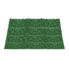12pcs 24×16″ Artificial Boxwood Mat Wall Hedge Decor Privacy Fence Panel Grass