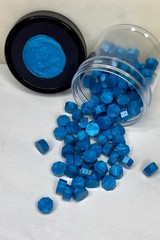 100 Count Barracuda Blue Sealing Wax Beads