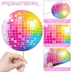 26pcs 1970s Disco Fever Party Centerpiece Sticks 70s Disco Party Decorations …