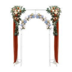 Wedding Arch Backdrop Decor Stand Metal Balloon Arch Stand Garden Arbor Frame