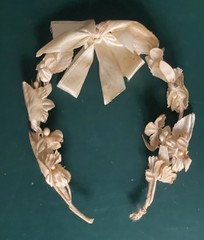 Vtg 1963 Wedding Cake Topper Bride Groom Ceramic Chalk Ware Lace MCM Chalkware
