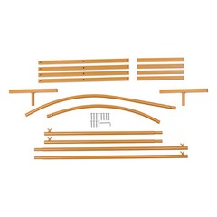 Set of 2 Gold Metal Wedding Arch Racks Flowers Frame Stand Party Backdrop Decor