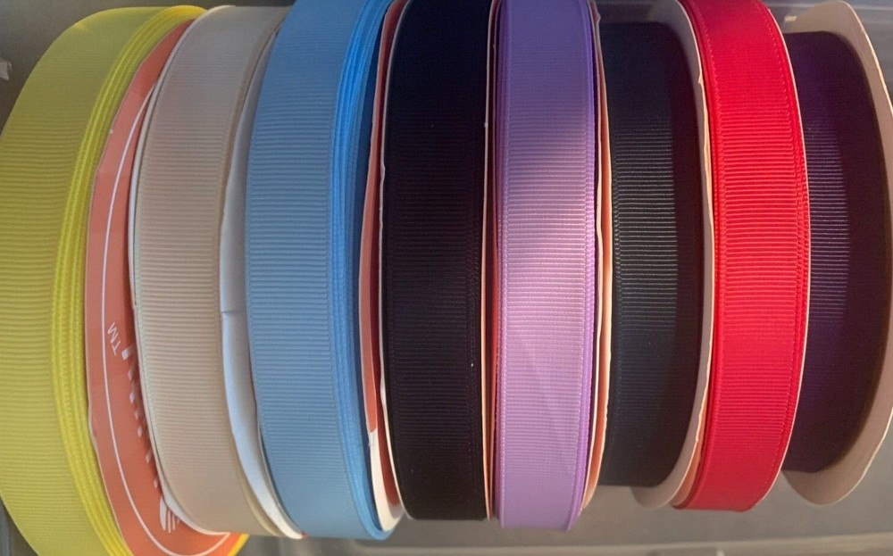 5/8″ inch Solid Color Grosgrain Ribbon – per 5 yards, Various Colors