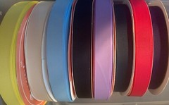 5/8″ inch Solid Color Grosgrain Ribbon – per 5 yards, Various Colors
