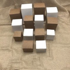100x kraft paper boxes engagement birthday party bakery cake candy favour boxes