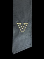 University of Vanderbilt Cotton Wreath Sash (2 Logos) 25k Stitch