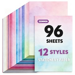 96 Sheets Double-Sided Scrapbook Paper 8.5 x 11 x 11 In, Multi-colored