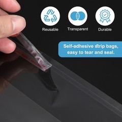 100 Pack Acid-Free Crystal Clear Sleeves 6.7×4.7 Inch Resealable Photo Sleeves
