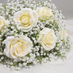 Babys Breath Artificial Flowers Long Stem Baby Breath Flowers 5 Pcs White