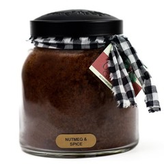 A Cheerful Giver – Nutmeg & Spice – 34oz Papa Scented Candle Jar with Lid – Keep