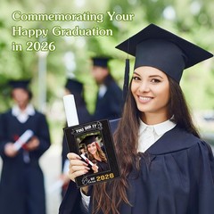 FLYAB Class of 2026 Picture Frame – Graduation Gifts You Did It Portrait Phot…