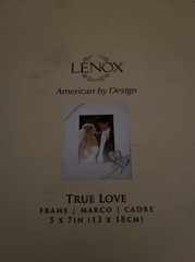 Lenox True Love Wedding Bundle Flutes, 5×7 Frame, Dessert Set, Guestbook And Pen