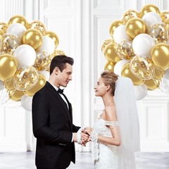 Premium Confetti Latex Balloons Arch Kit for Wedding Birthday Party Decor