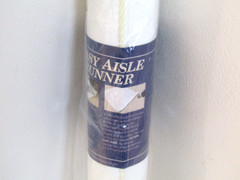 NEW Modern Romance Easy Aisle Runner 36 in. Wide 100 ft. Length White No Pattern
