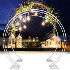 Ultra Large Round Metal Backdrop Stand Wedding Archway Garden Arch Steel Frame