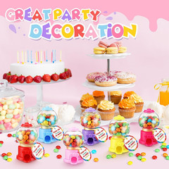 Mini Candy Dispenser Party Favors with Thank You Cards – 24 Sets