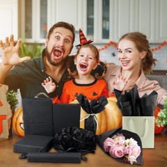 NEBURORA 100 Sheets Black Tissue Paper for Gift Bag 20×14 Inches black