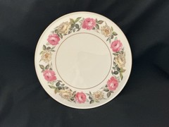 Royal Worcester~Royal Garden~Elgar Gateau Cake Plate 11″ In Dia. Made In England
