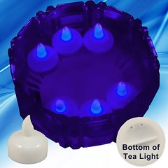 NEW 24 Purple Led Floating Floral Tea Light Candle for Wedding Centerpiece Decor