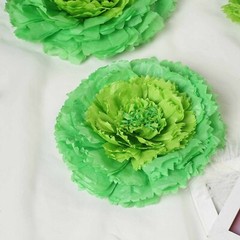 6 pack 7″ 9″ 11″ Mint and Tea Green Tissue Paper Carnation Flowers Sale Backdrop