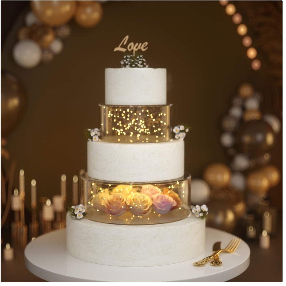 Clear Acrylic Display Stands – Elegant Birthday Party Decor
