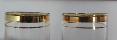 Gold Banded Champagne Flutes Perfect for Wedding/Anniversary #BR-202(pl)