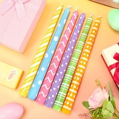 12Pcs Easter Dripless Taper Candles 10 Inch Long Unscented Candle Sticks Pastel
