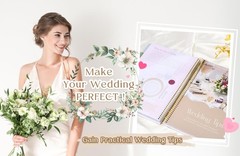 Wedding Planner Book and Organizer-196 Pages Bridal 9 x 11 inches, Gold