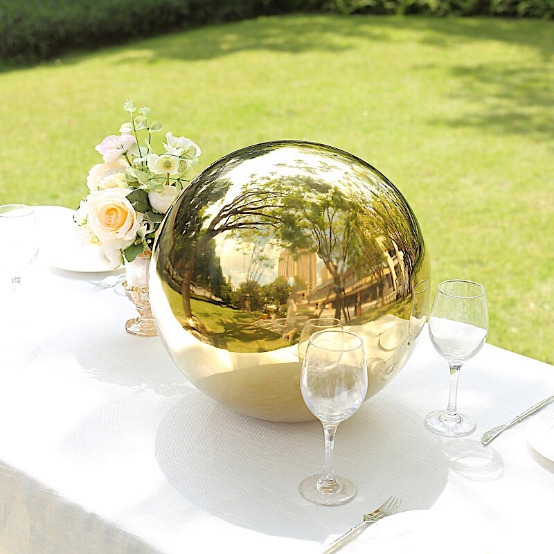 20 in Stainless Steel Globe Gazing Reflective MIRROR BALL Party Events Supplies