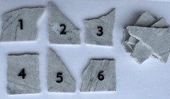 1-6 Marble Table Numbers + 5 Marble Styling Pieces