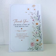 Wedding Invitation Template Elegant Floral Wildflower 4×6 Inches 20 Pieces