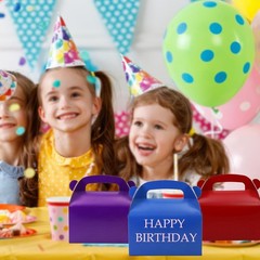 30-Pack Colorful Rainbow Treat Boxes – Eco-Friendly Gift Boxes with Handles