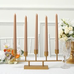 60 Beige Premium 10″ Taper Candles Unscented Dinner Party Wedding Decorations