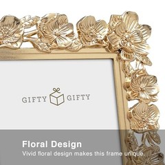 Square Spring Blossom Photo Frame / 3.5×3.5 In | For Vertical Display on