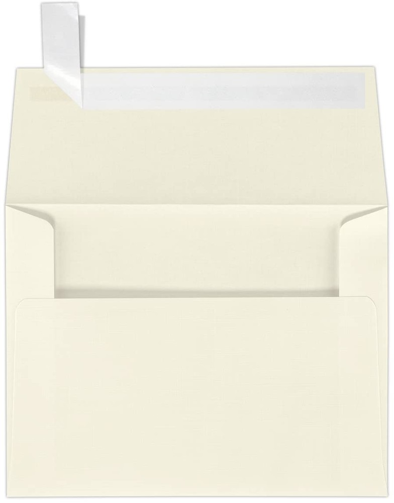 LUXPaper A2 Invitation Envelopes | Peel & Press | 4 One Size, Natural Linen
