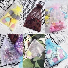 100/200 pcs Organza Wedding Party Favor Decoration Gift Candy Sheer Bags 4×6/3×4
