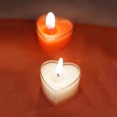 12 pcs 2″ Red Heart Votive Tealight Candles Wedding Party Centerpieces Supplies