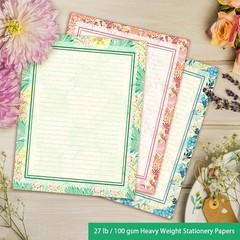 72 Pieces Stationery Set (48 Sheets paper & 24 Pcs 8.5×11, Multicolor