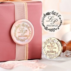 Custom Wax Seal Stamp Head,Personalized Logo Design Sealing Wax Stamp,12-40mm