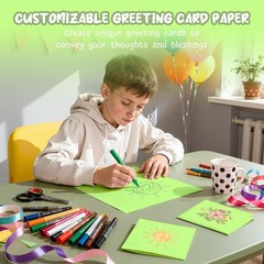40 Sheets Green Cardstock 8.5 x 11, Green Card Stock Paper, Cardstock Printer…
