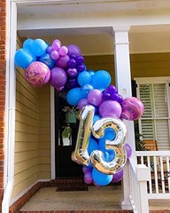 13 Number Balloons Giant Jumbo Huge 13 or 31 Foil 40 Inch Silver Silver 13